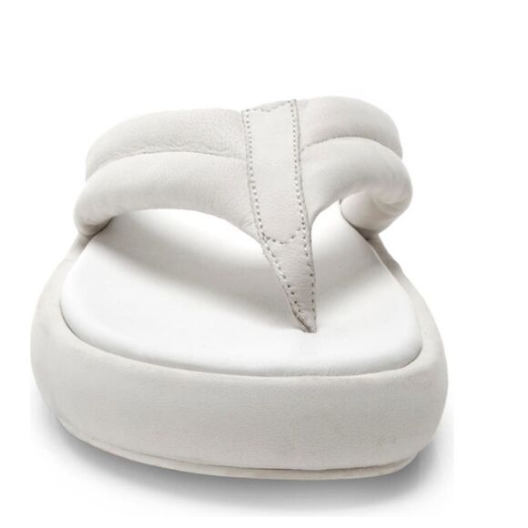 FREE PEOPLE Wonderland Leather Sandal Flip Flop, Size 8, (38 EU) White, NWT - Picture 4 of 17